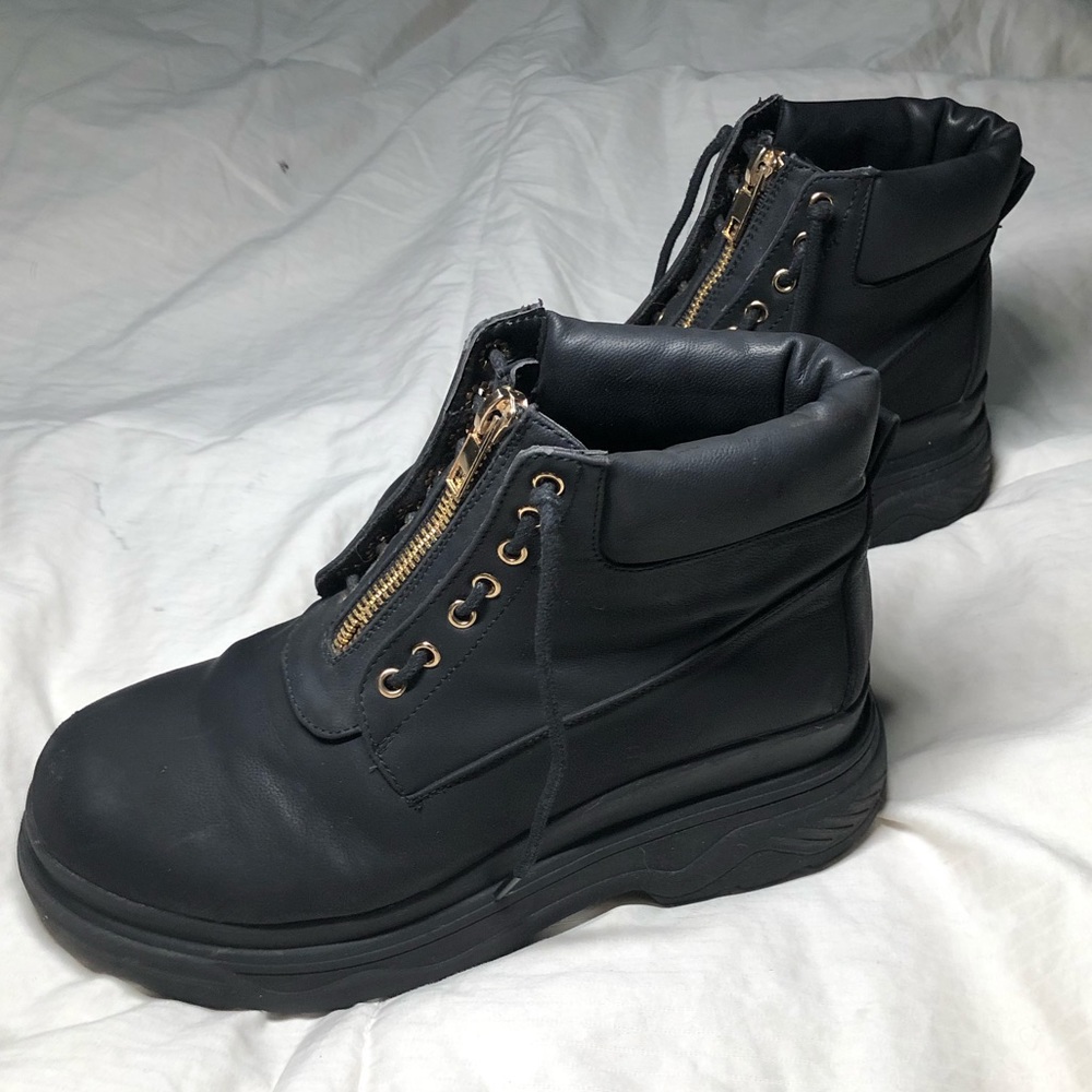 Azalea wang zip up platform boots